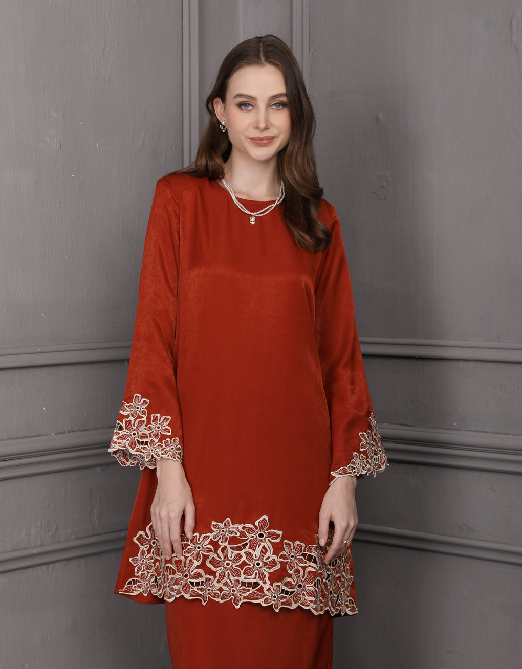 Embroidered Elegance Kurung