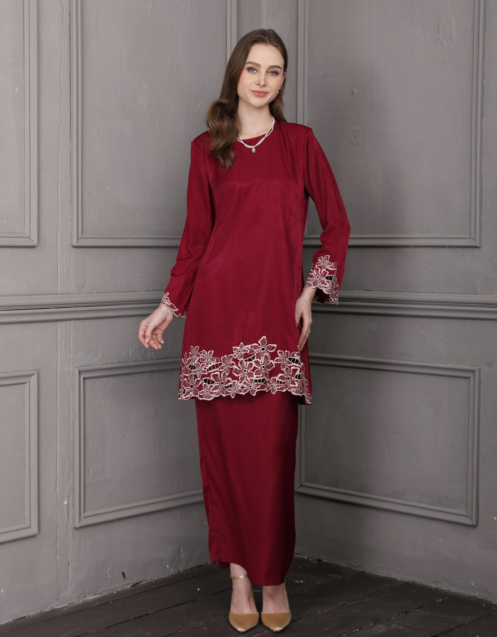 Embroidered Elegance Kurung