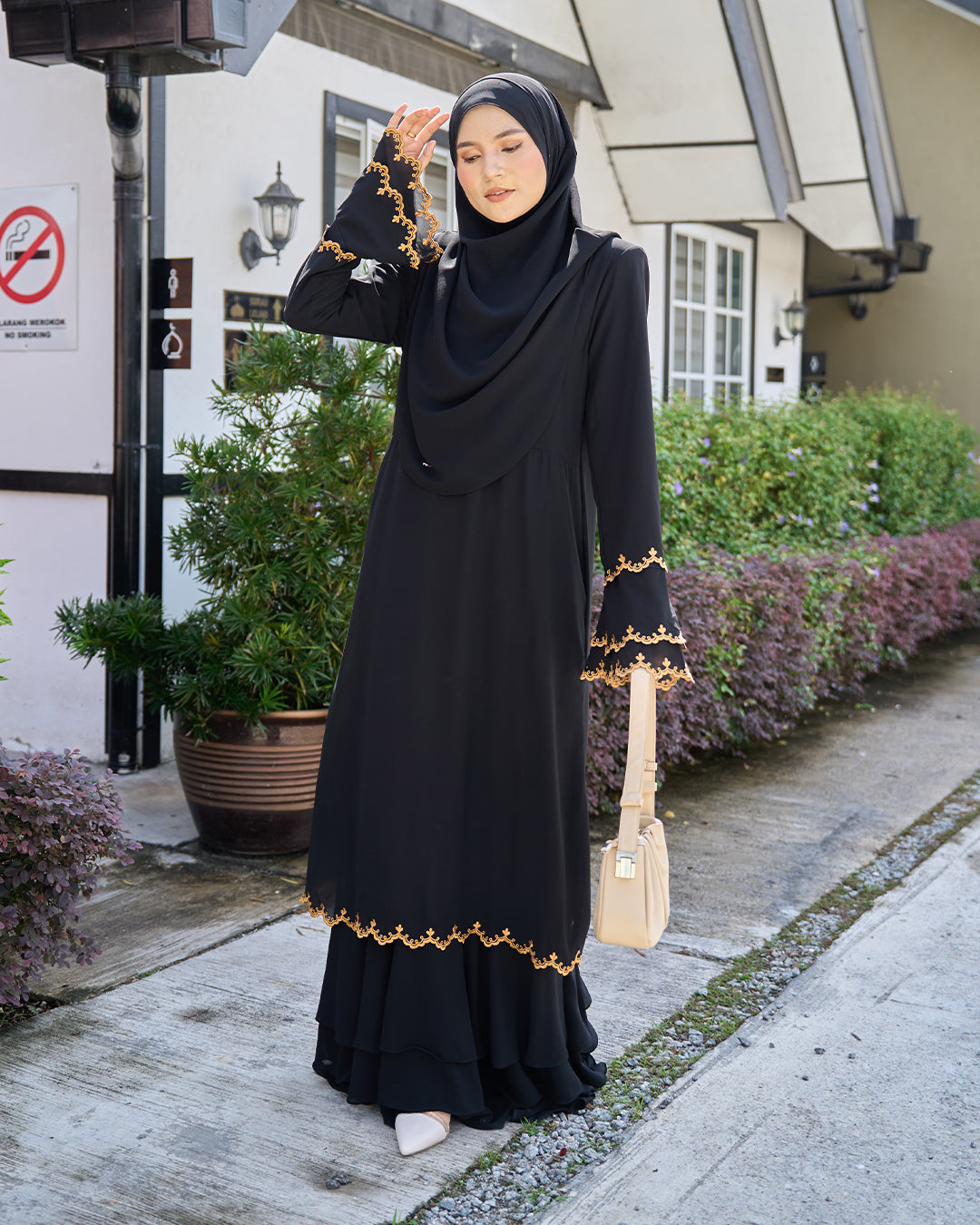 Serene Ruffle Abaya