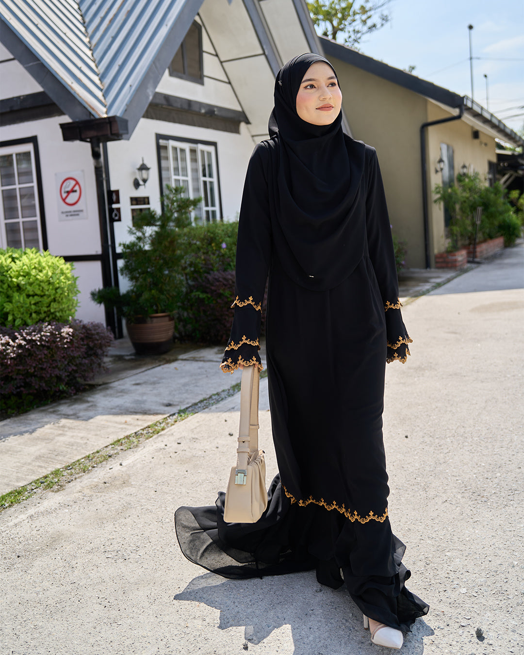 Serene Ruffle Abaya