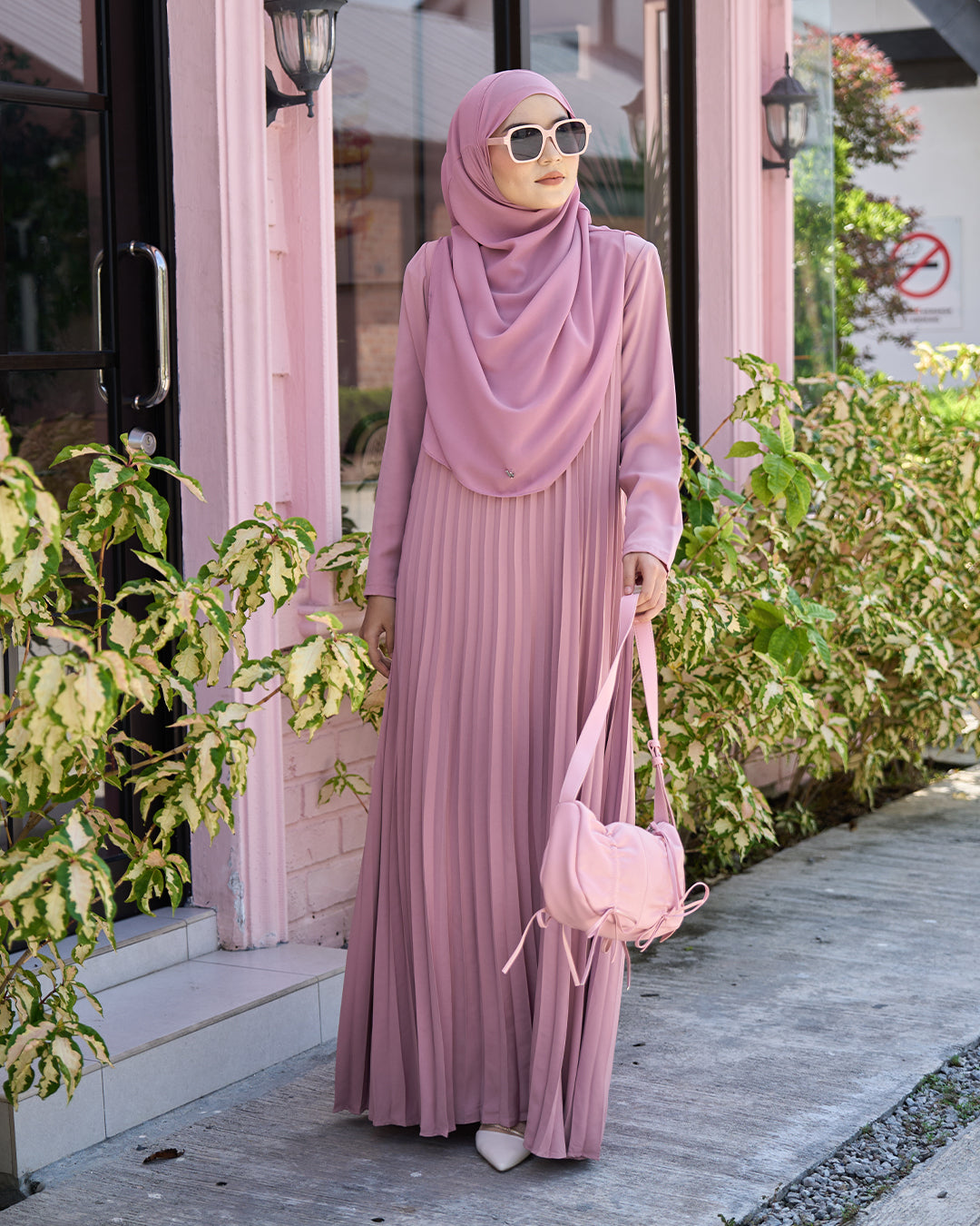 Pure Elegance Pleated Dress